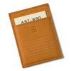 Minimalist leather card holder with abstract minimalist artwork by Kazimir Malevich.